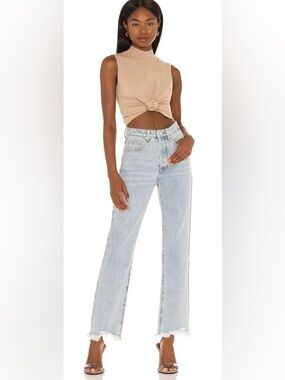 Superdown distressed hem jeans size 27